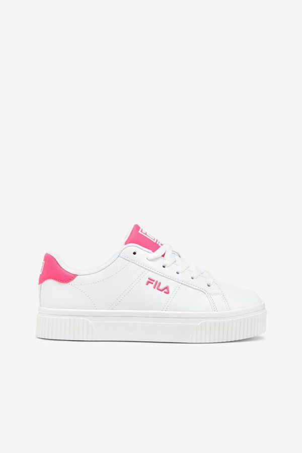 Fila Panache Creeper Women's Sneakers - White/White/Pink,NZ 605-37624